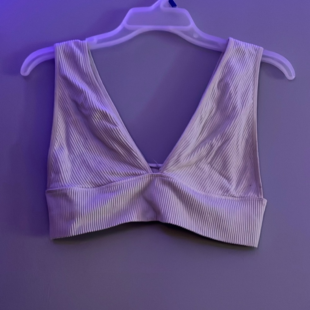 V Neck Crop Tank Top